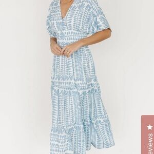 Baltic Born Blue and White Maxi Dress